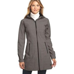 Columbia Jacket Women XS Gray Plaid Parka Coat Omni Heat Dusk2Dawn Waterproof‎